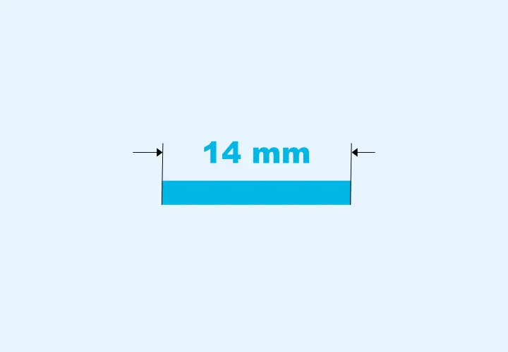 Flachkeder 14 mm