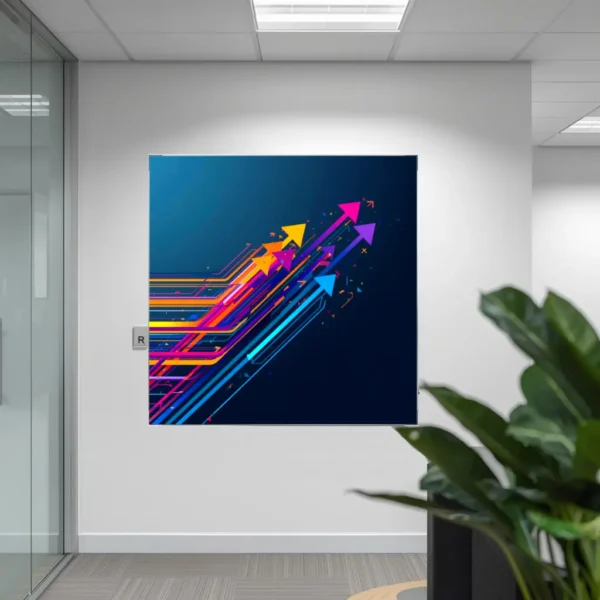LED Wandrahmen Textil – Brillante Sichtbarkeit für Ihr Büro